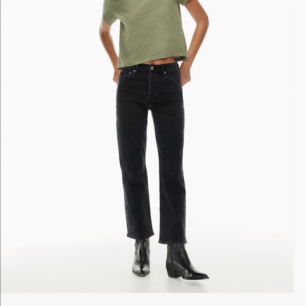 Denim forum arlo high rise straight 28L